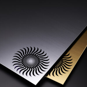 ABS Laser Engraved Sheet Golden/Silver