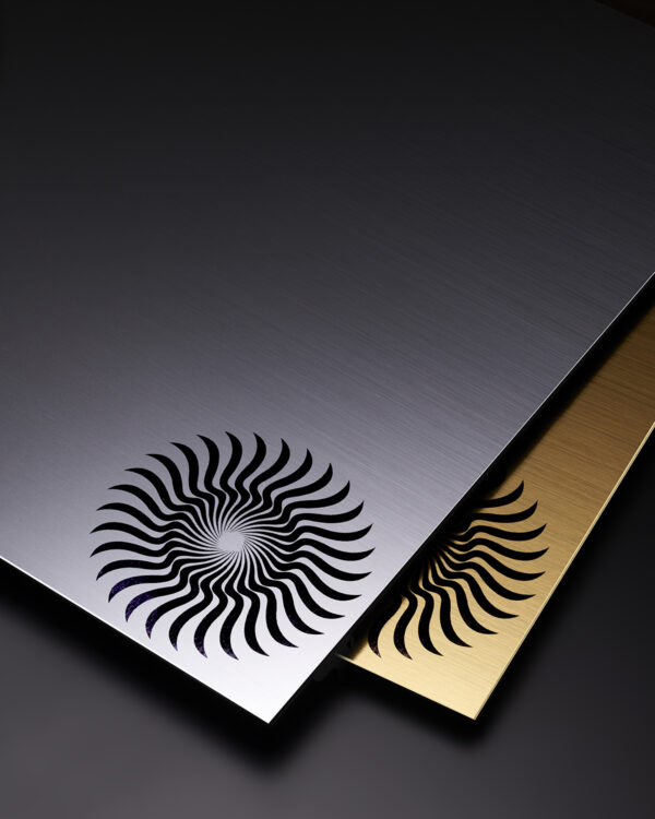ABS Laser Engraved Sheet Golden/Silver